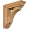 Ekena Millwork Legacy Traditional Rough Sawn Bracket w/ Offset Brace, Western Red Cedar, 6"W x 20"D x 20"H BKT0604X20X20LEC01RWR - alternate 1